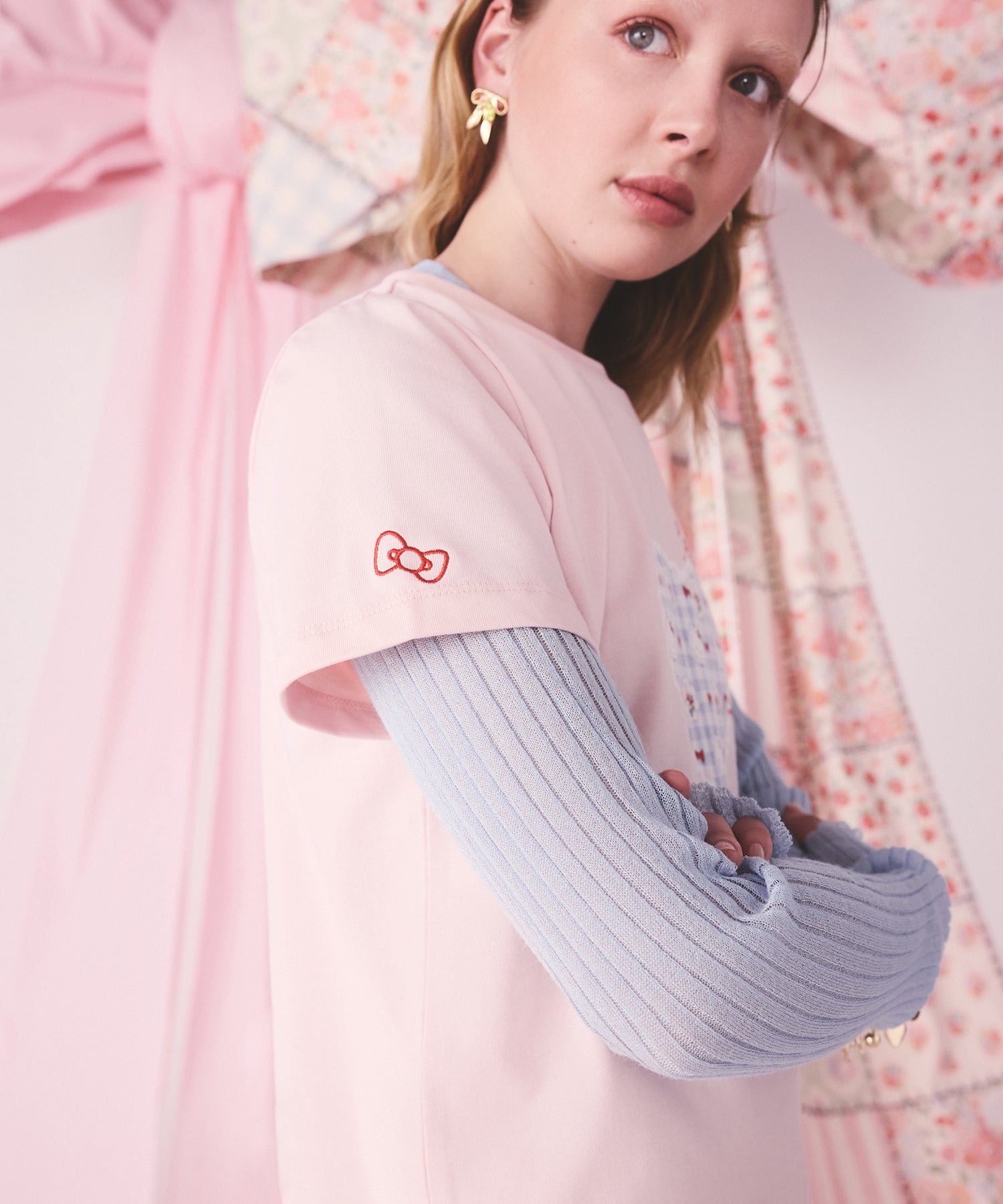 Cath Kidston × Hello Kitty ベーシックTシャツ