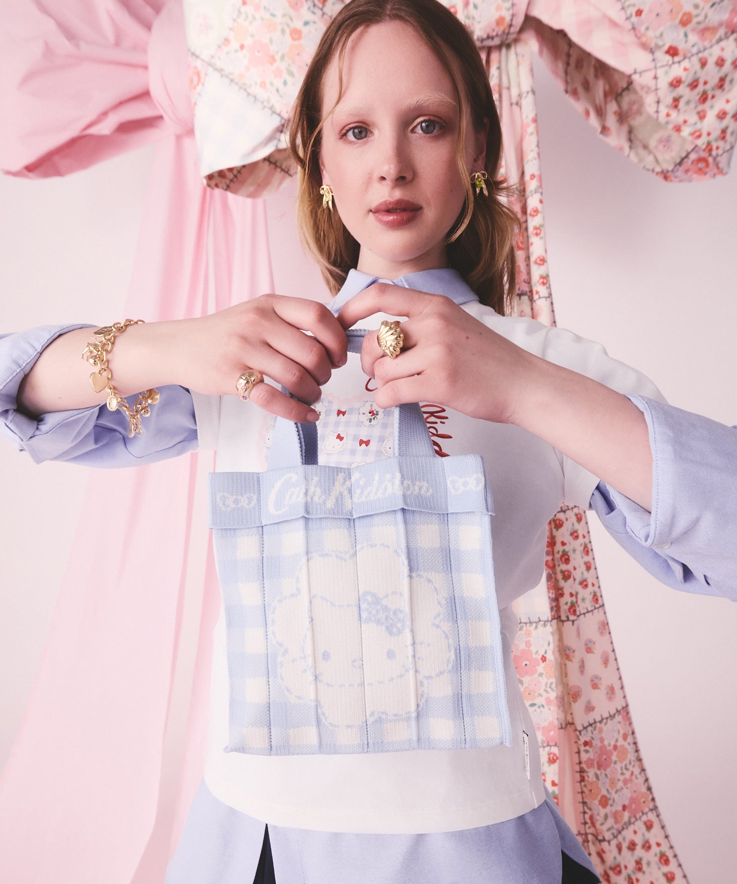 Cath Kidston × Hello Kitty ニットハンドバッグ