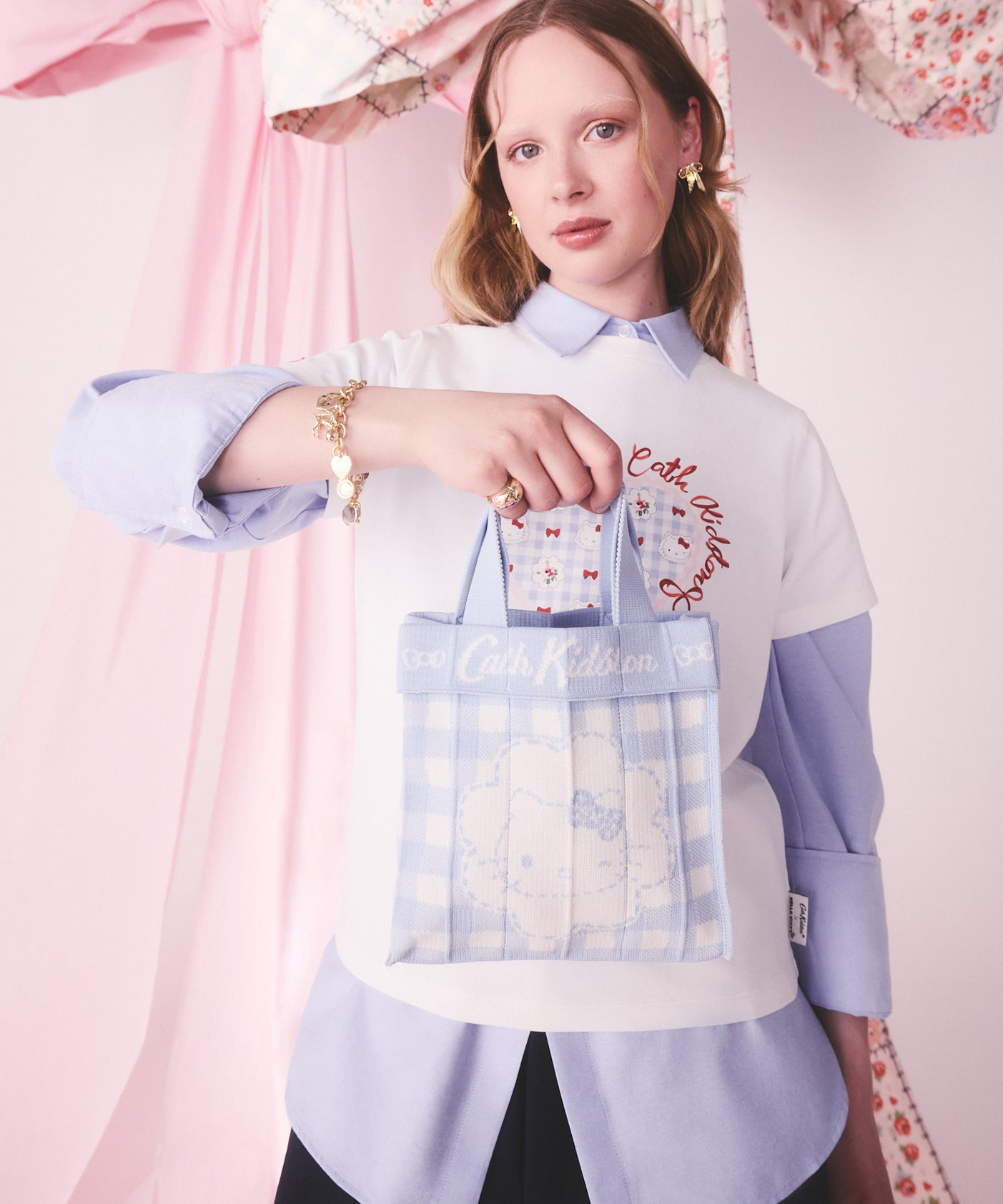 Cath Kidston × Hello Kitty ニットハンドバッグ