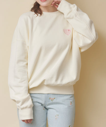 ハートスウェットトップス Hackney Rose