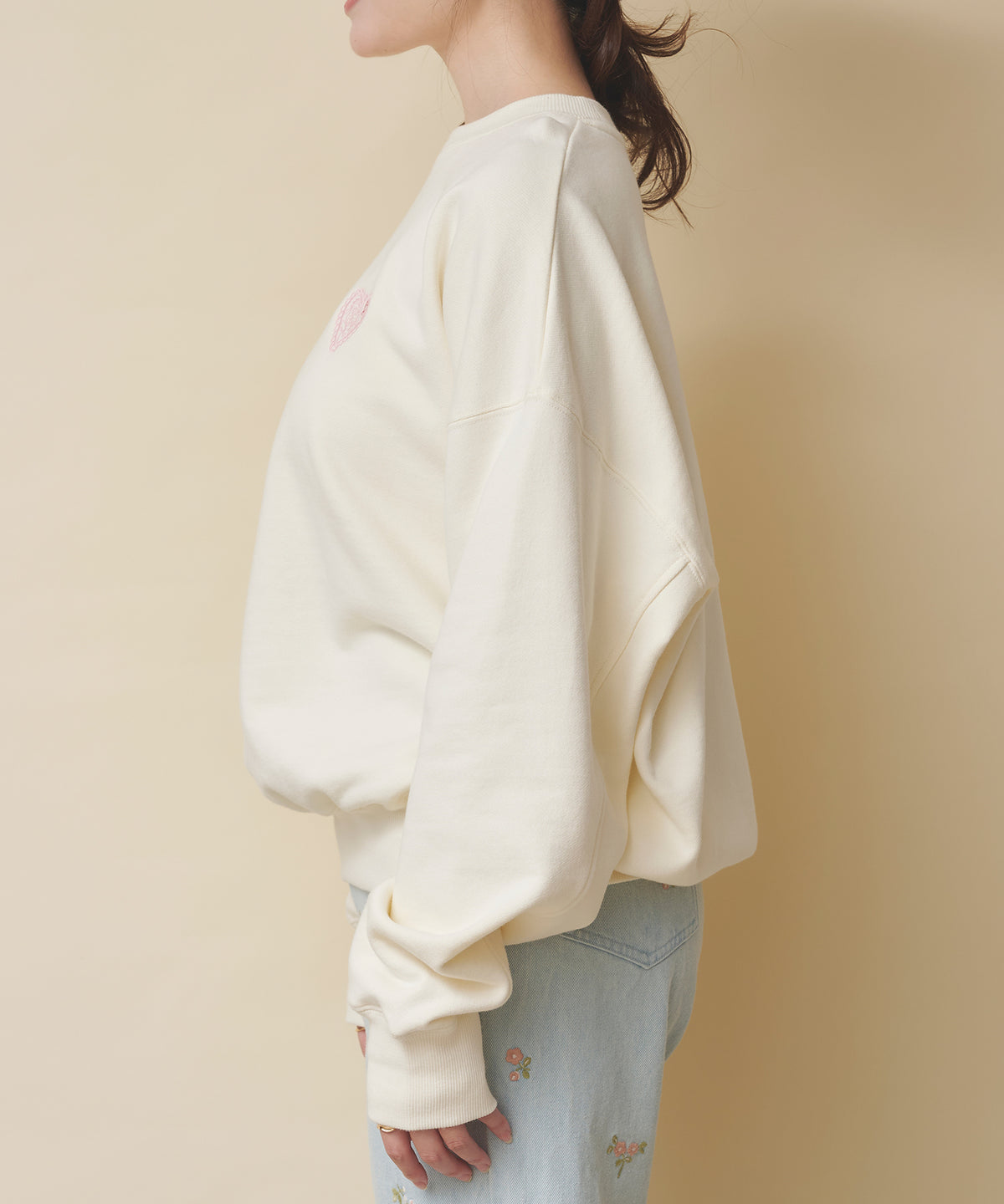 ハートスウェットトップス Hackney Rose