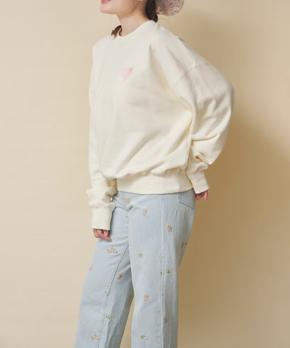 ハートスウェットトップス Hackney Rose