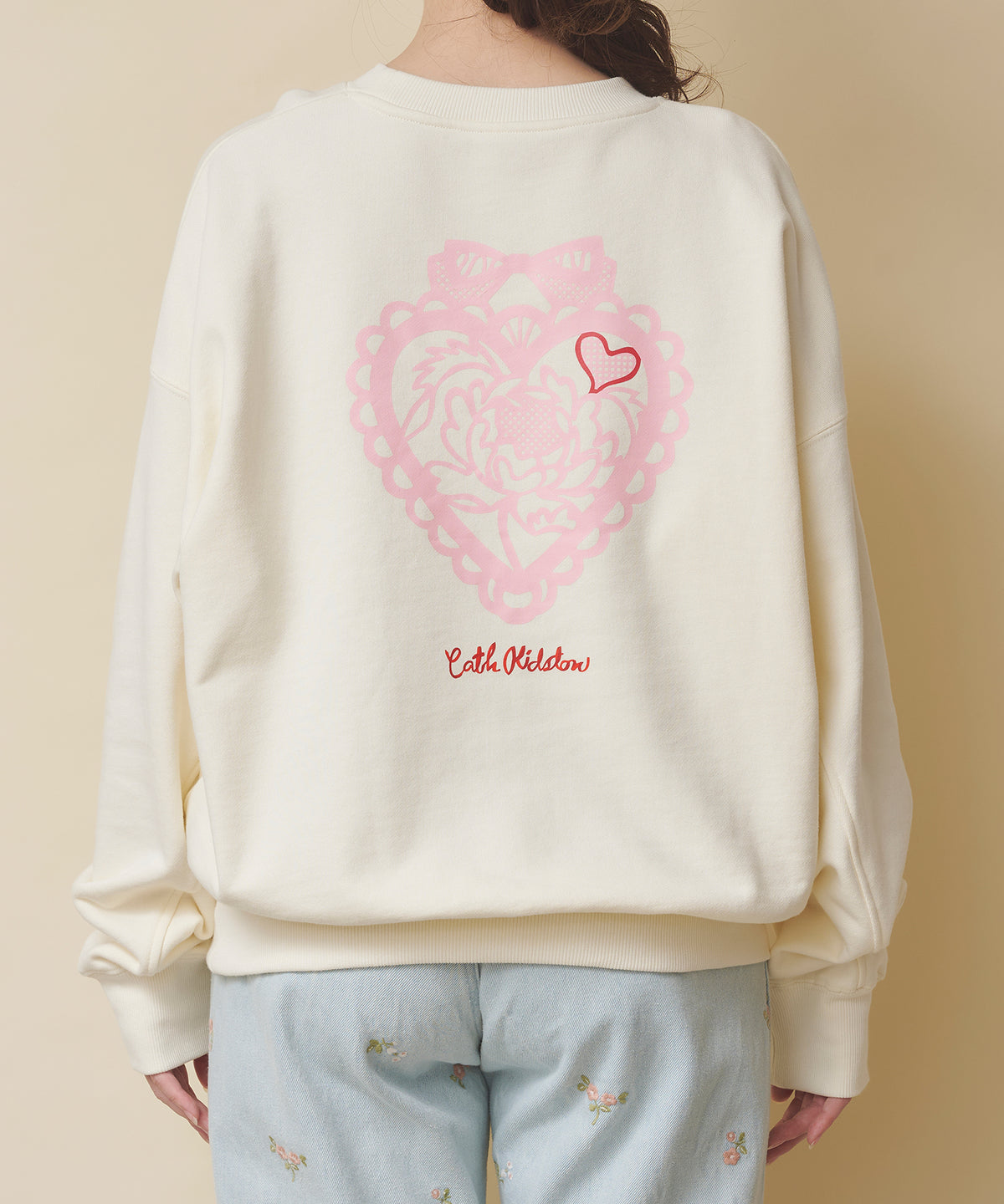 ハートスウェットトップス Hackney Rose