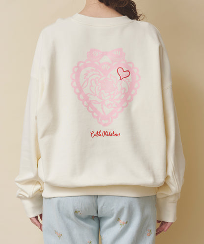 ハートスウェットトップス Hackney Rose