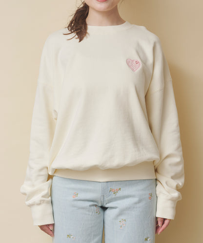 ハートスウェットトップス Hackney Rose