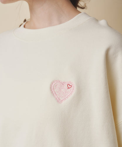 ハートスウェットトップス Hackney Rose