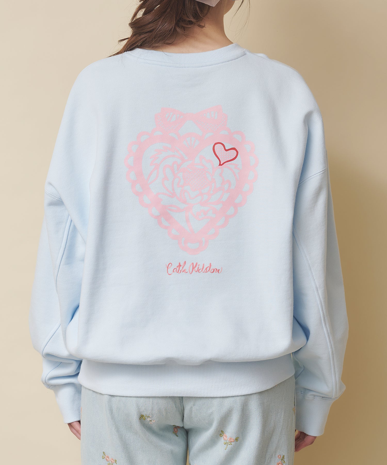 ハートスウェットトップス Hackney Rose