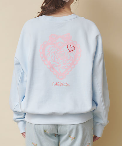 ハートスウェットトップス Hackney Rose
