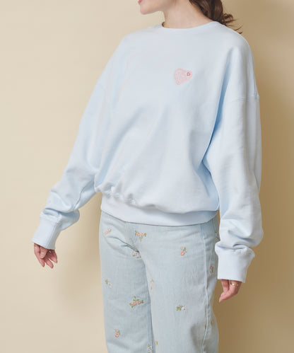ハートスウェットトップス Hackney Rose