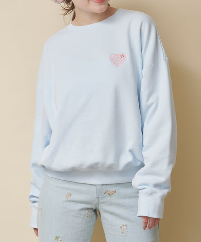 ハートスウェットトップス Hackney Rose