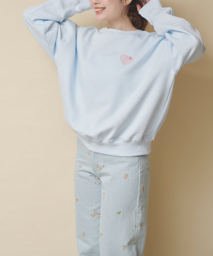 ハートスウェットトップス Hackney Rose