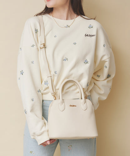 エンブロイダリースウェットトップス Floral Garden Embroidery