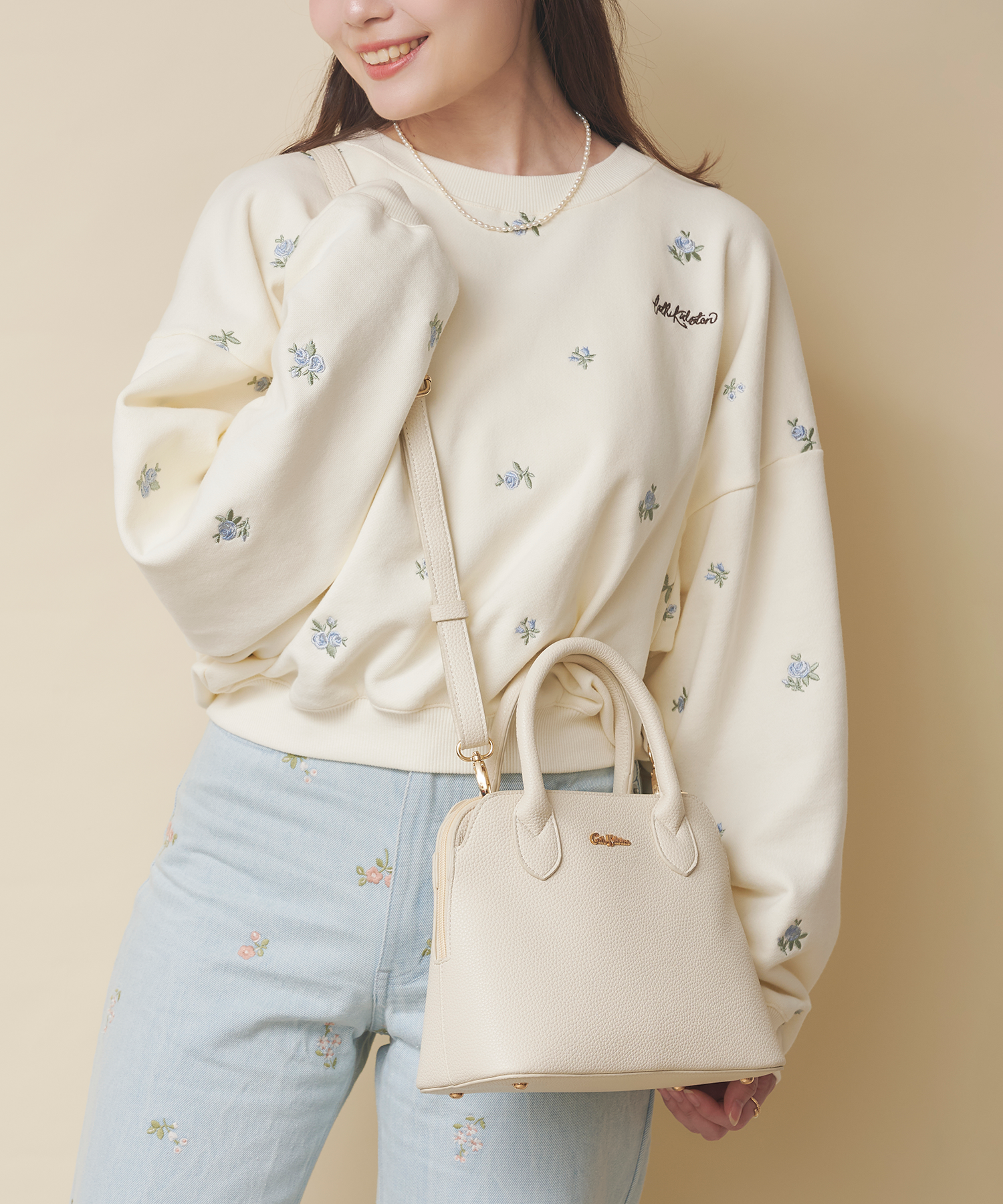 2WAYハンドバッグ Bows&Rose