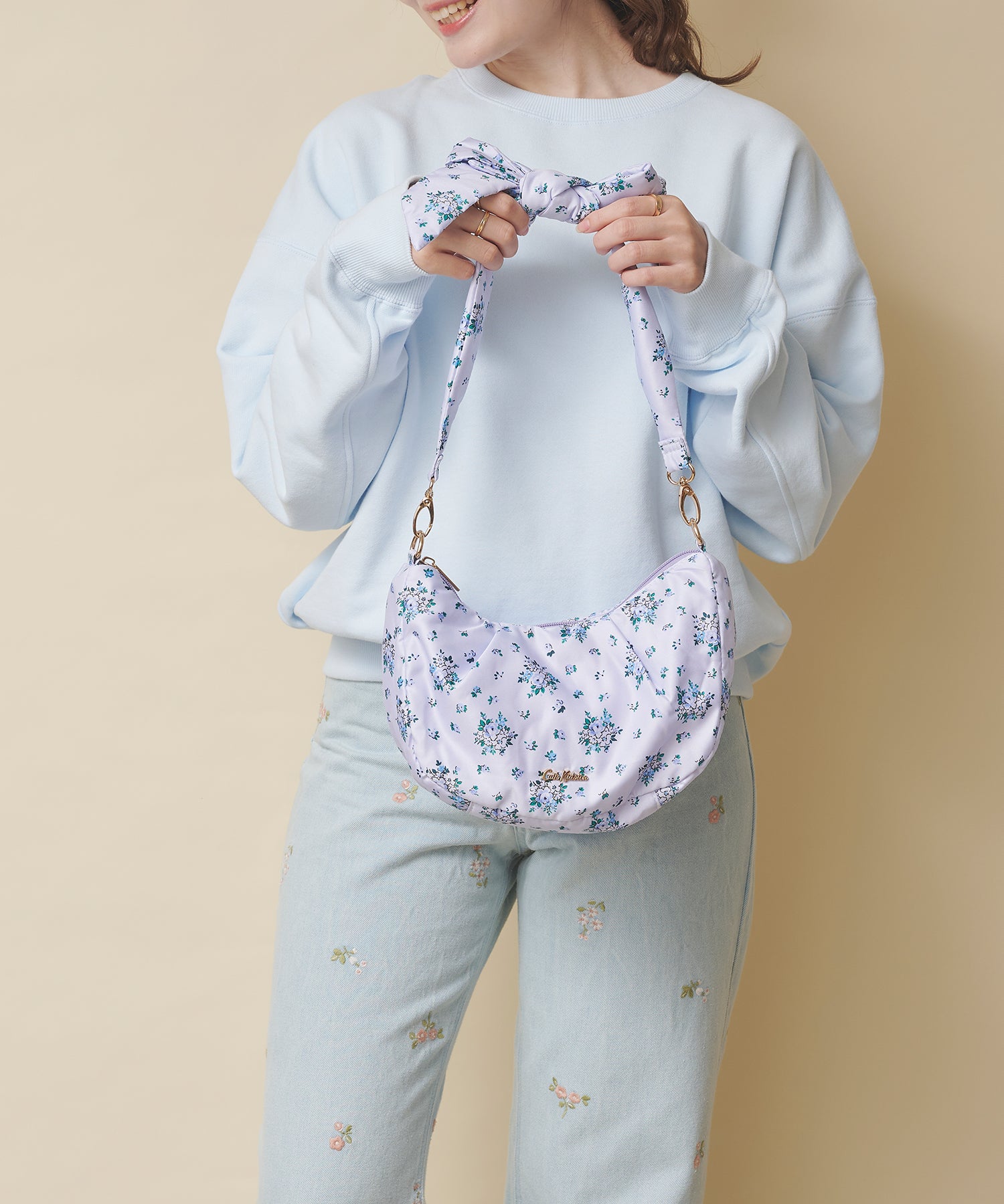 リボンショルダーバッグ Garden Bouquet