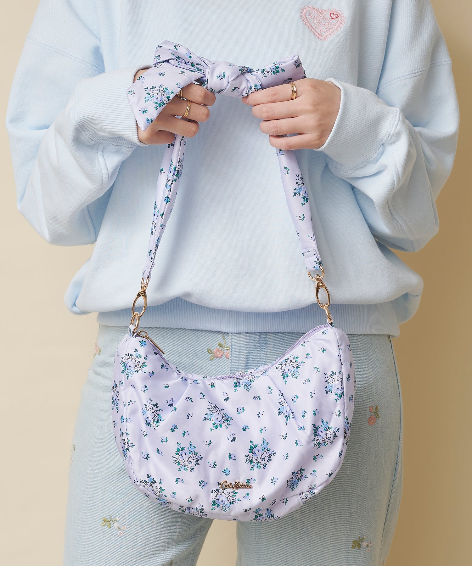 リボンショルダーバッグ Garden Bouquet