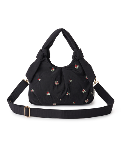 リボンハンドルエンブロイダリーバッグ Floral Garden Embroidery