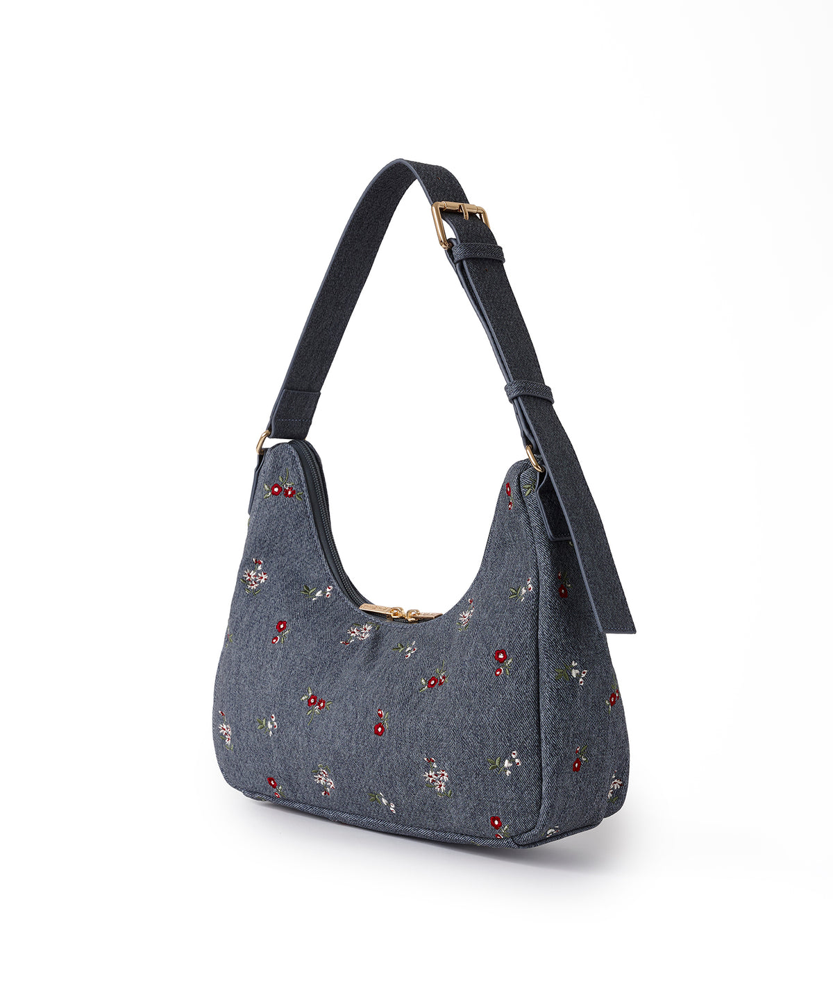 エンブロイダリーデニムバッグ Ditsy Floral Embroidery