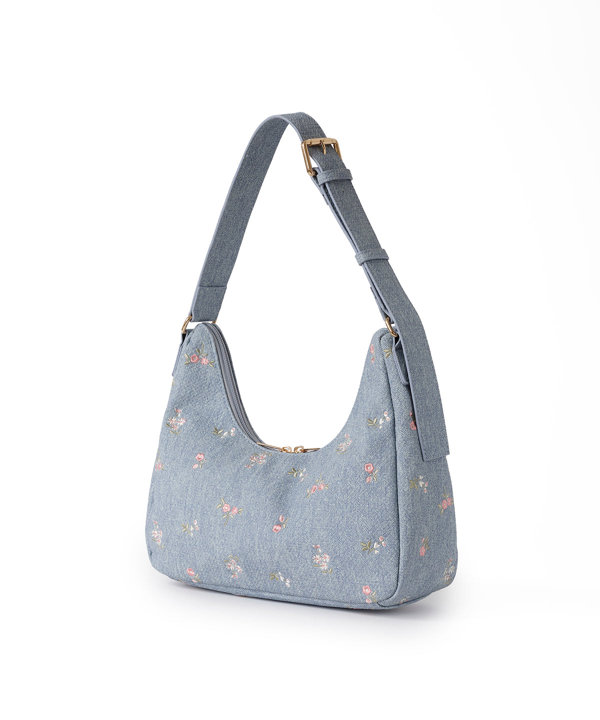 エンブロイダリーデニムバッグ Ditsy Floral Embroidery