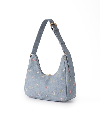 エンブロイダリーデニムバッグ Ditsy Floral Embroidery