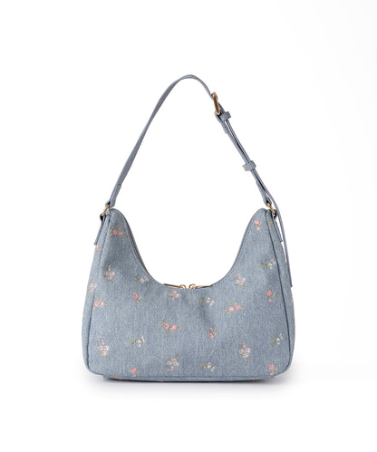 エンブロイダリーデニムバッグ Ditsy Floral Embroidery