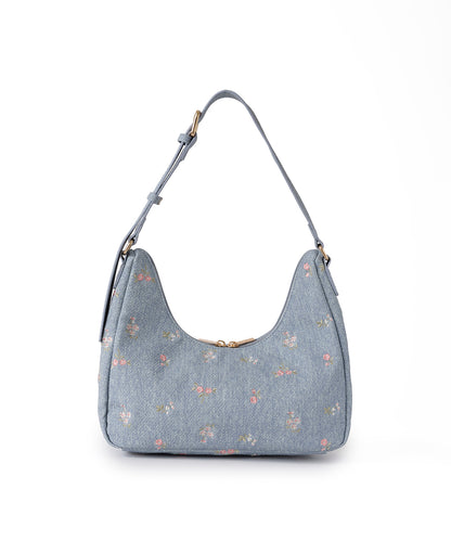 エンブロイダリーデニムバッグ Ditsy Floral Embroidery