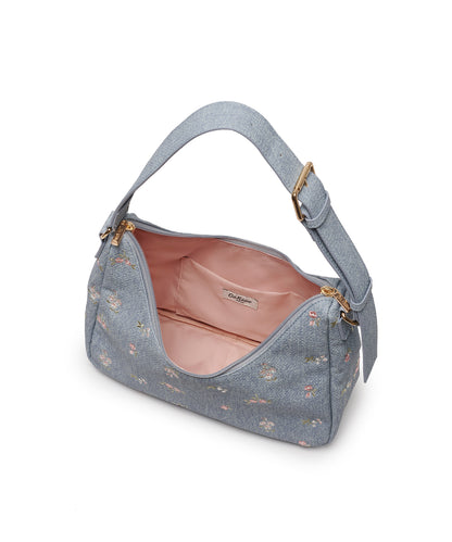 エンブロイダリーデニムバッグ Ditsy Floral Embroidery