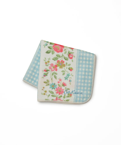 Floral Gingham Blue