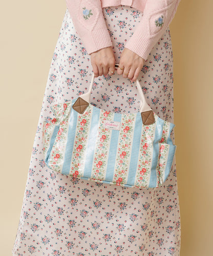 Floral Gingham Blue