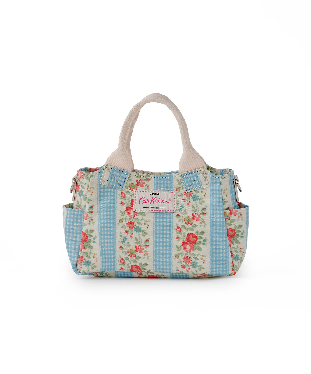 Floral Gingham Blue