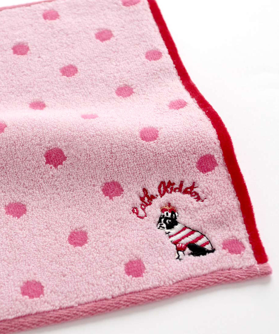 バーニー刺繍タオルハンカチ