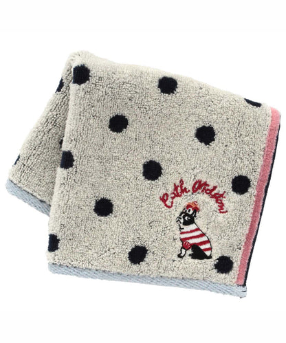 バーニー刺繍タオルハンカチ