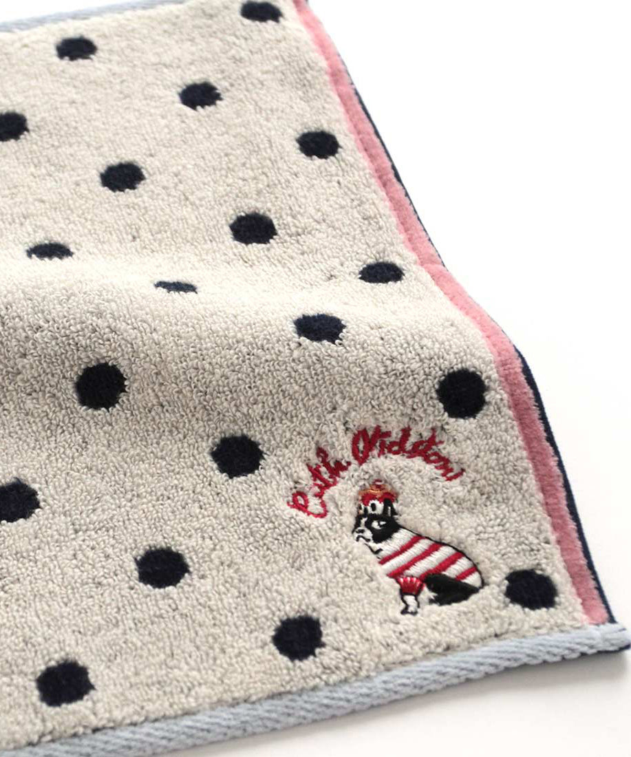 バーニー刺繍タオルハンカチ