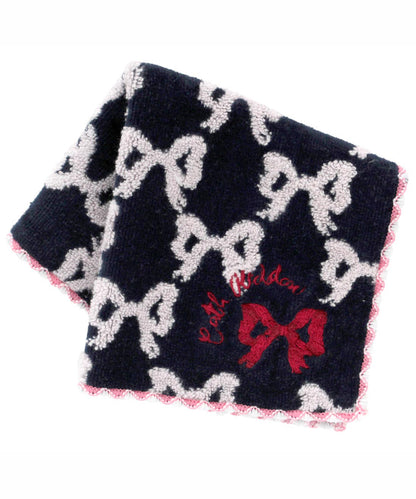 リボンモチーフタオルハンカチ