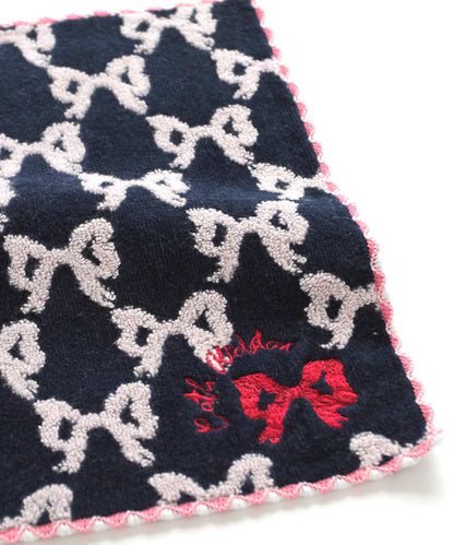 リボンモチーフタオルハンカチ