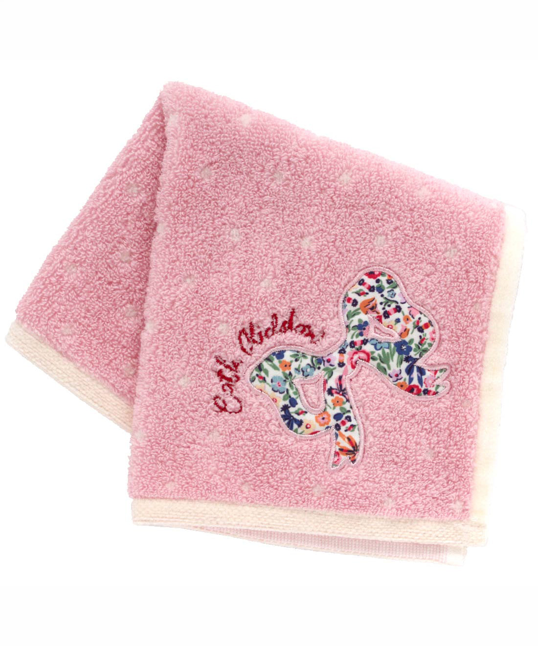 リボンアップリケタオルハンカチ HARMONY DITSY