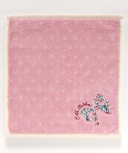 リボンアップリケタオルハンカチ HARMONY DITSY