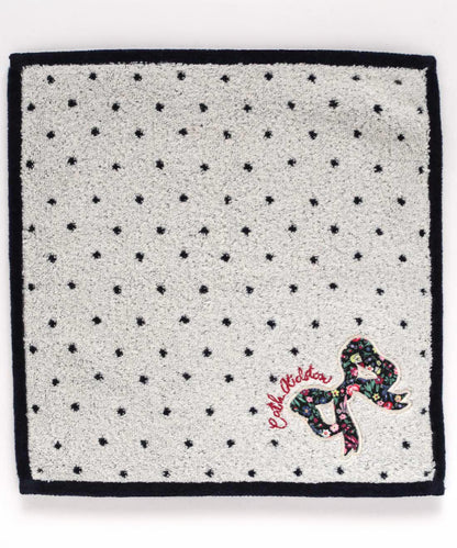 リボンアップリケタオルハンカチ HARMONY DITSY