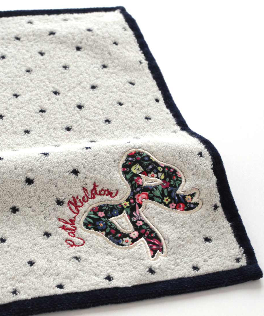 リボンアップリケタオルハンカチ HARMONY DITSY