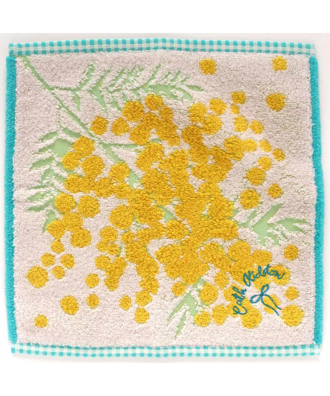 オーガンジー巾着入りミモザタオルハンカチ