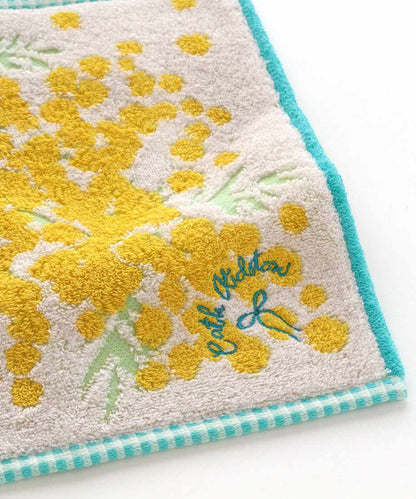 オーガンジー巾着入りミモザタオルハンカチ