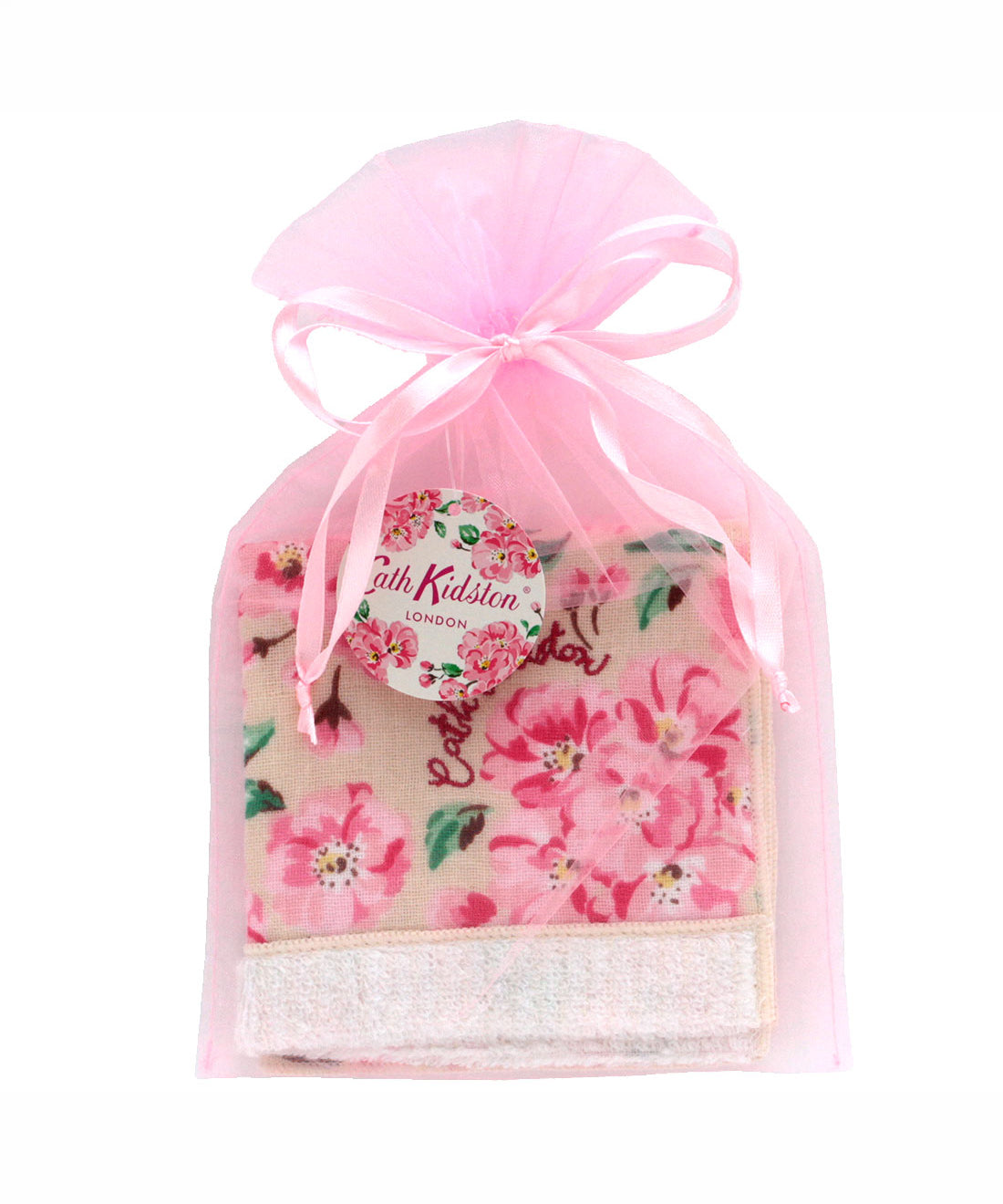 オーガンジー巾着入りさくらタオルハンカチ