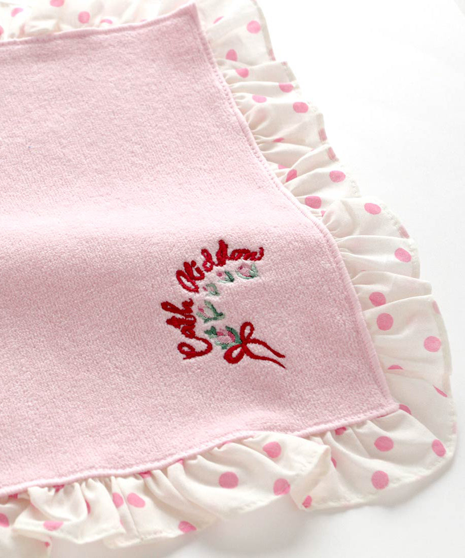 ドットフリルタオルハンカチ