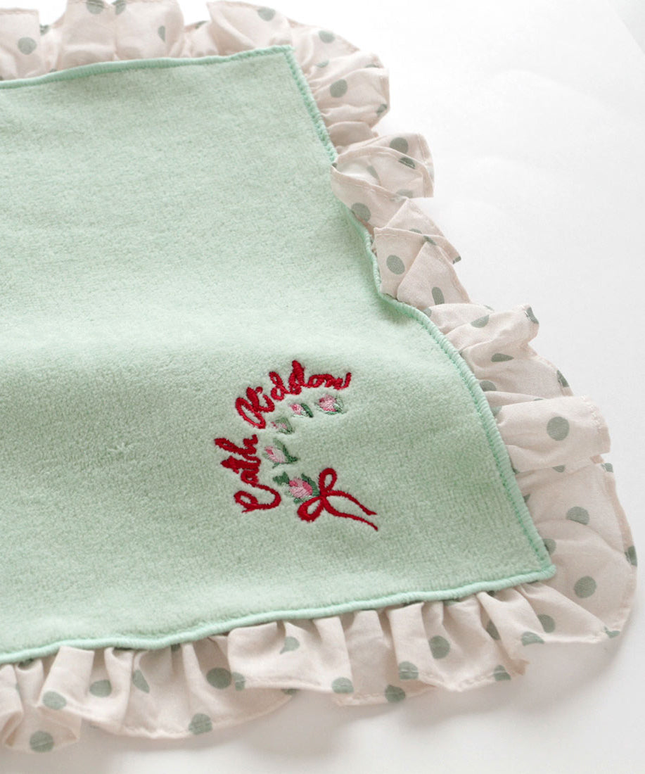 ドットフリルタオルハンカチ