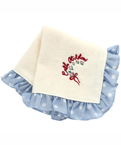 ドットフリルタオルハンカチ