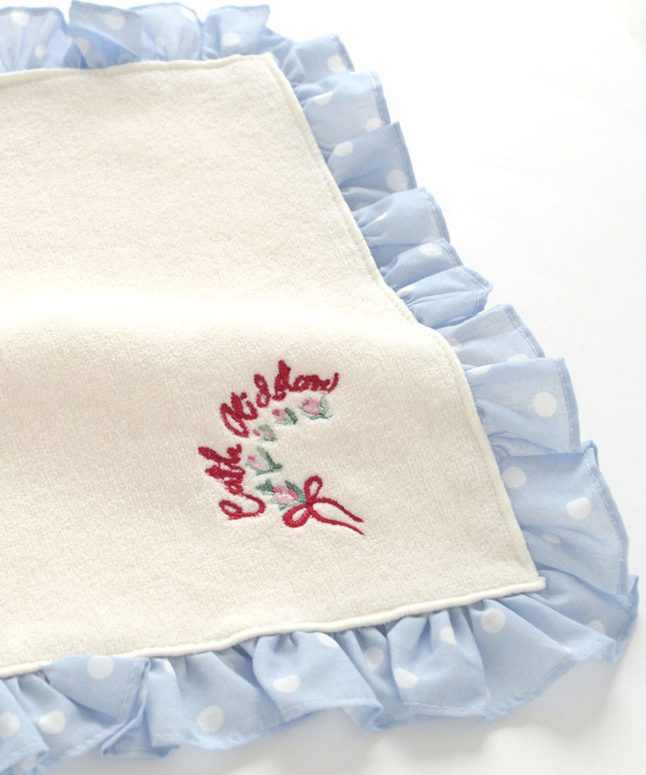 ドットフリルタオルハンカチ