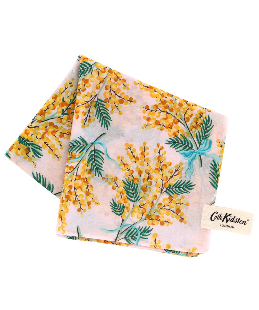 ミモザプリントハンカチ