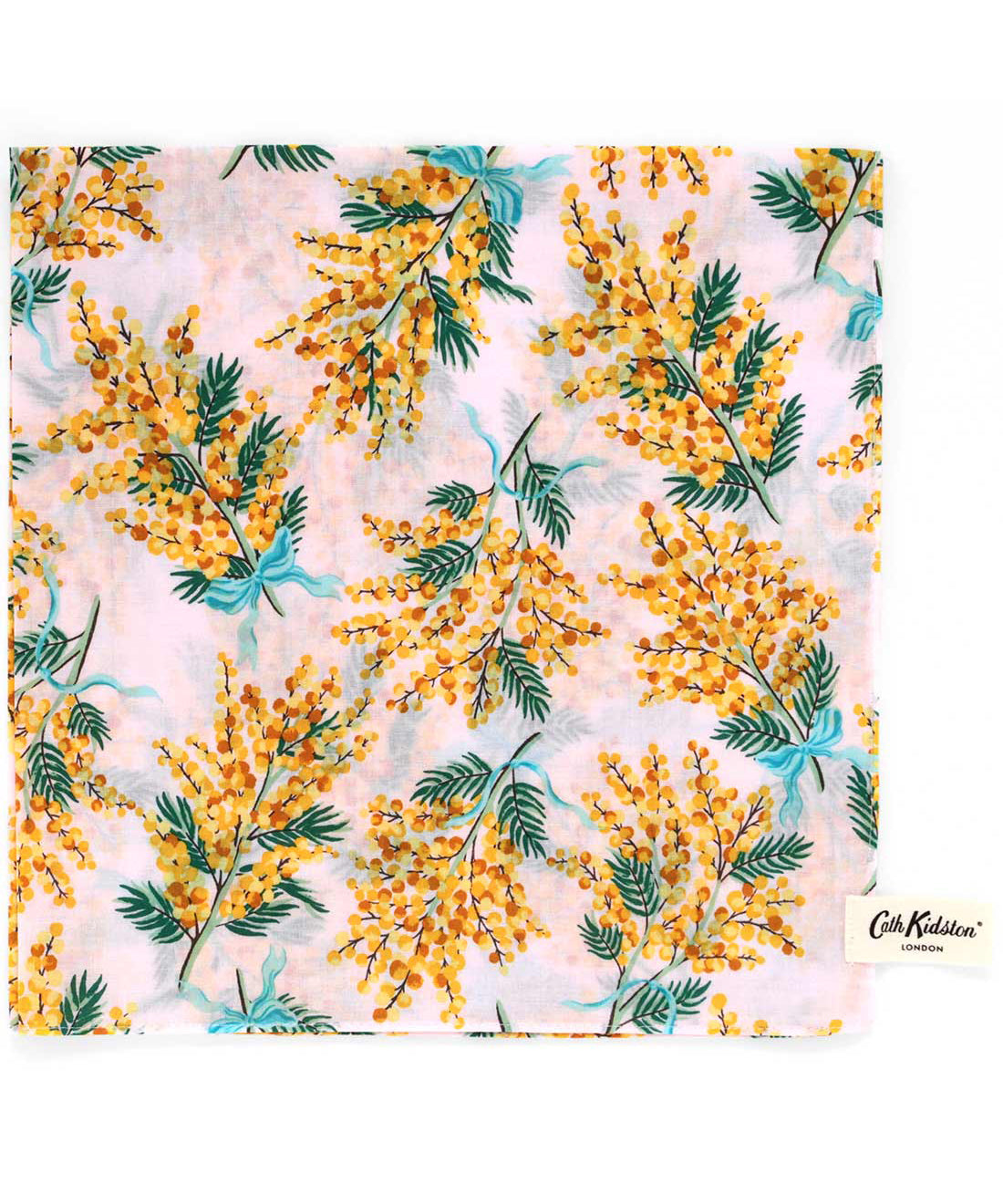 ミモザプリントハンカチ