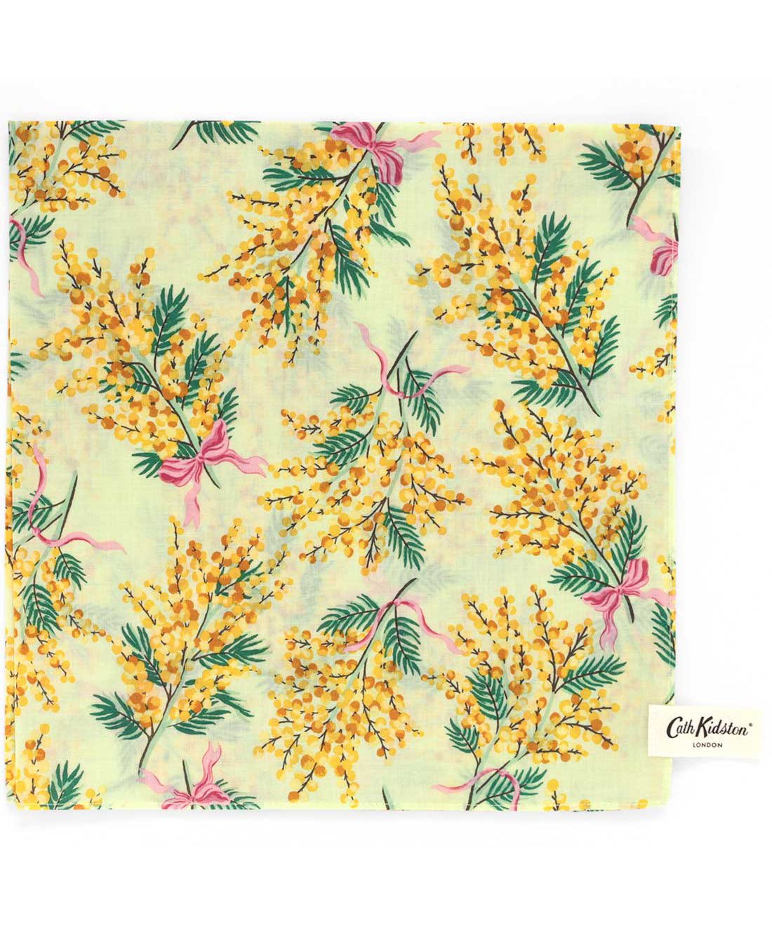 ミモザプリントハンカチ