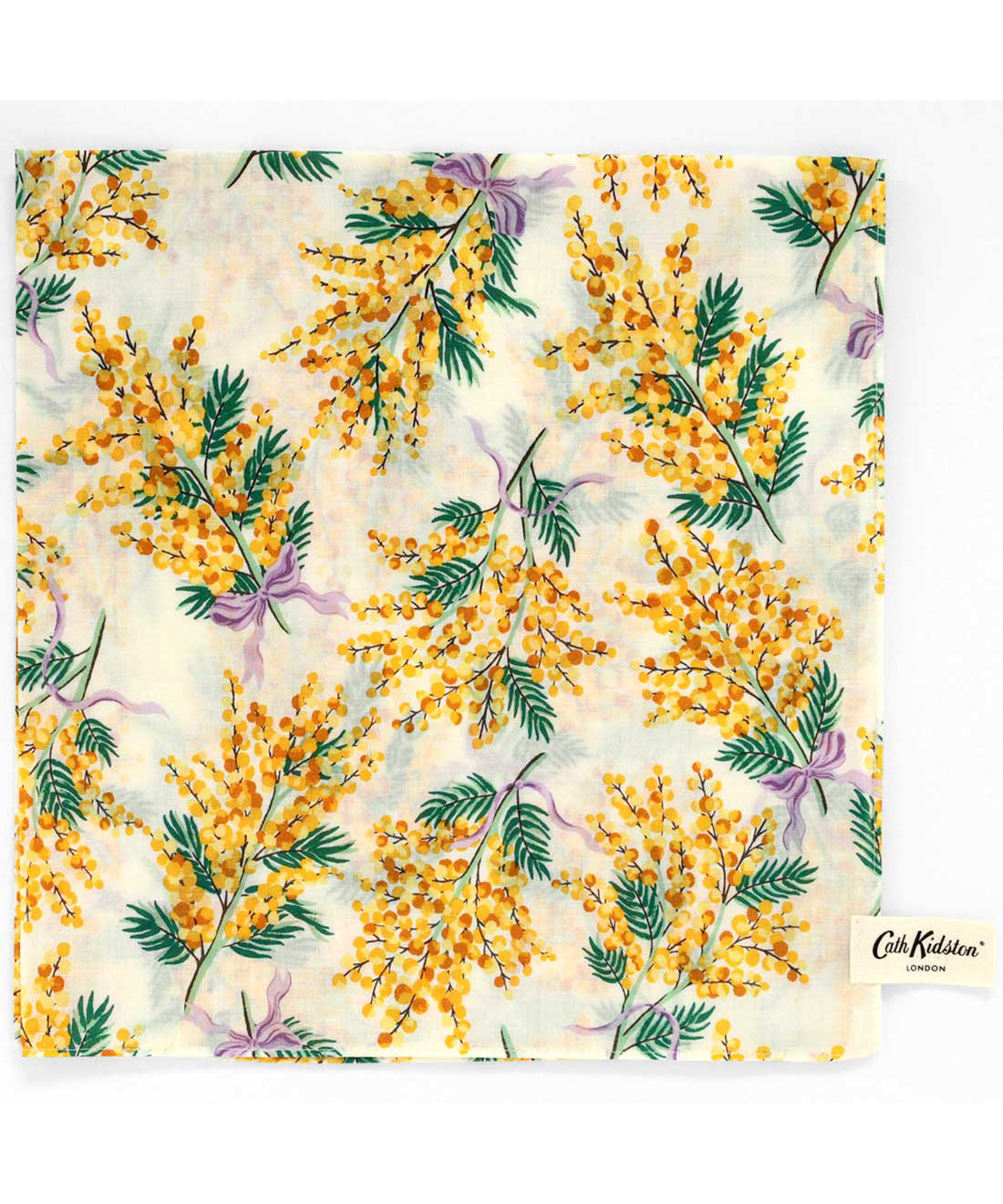 ミモザプリントハンカチ