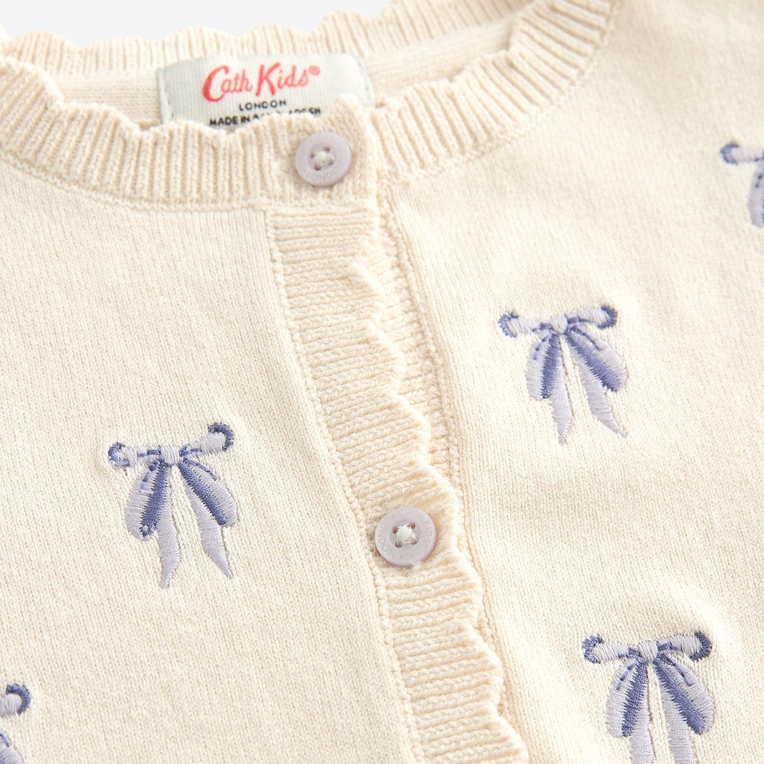キッズ ニット カーディガン Bow